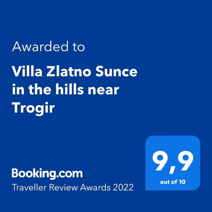Villa Zlatno Sunce In The Hills Near Trogir Vrsine Zewnętrze zdjęcie